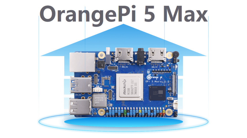これが最上位かな。Xunlong Software「OrangePi 5 Max」はクレカサイズ