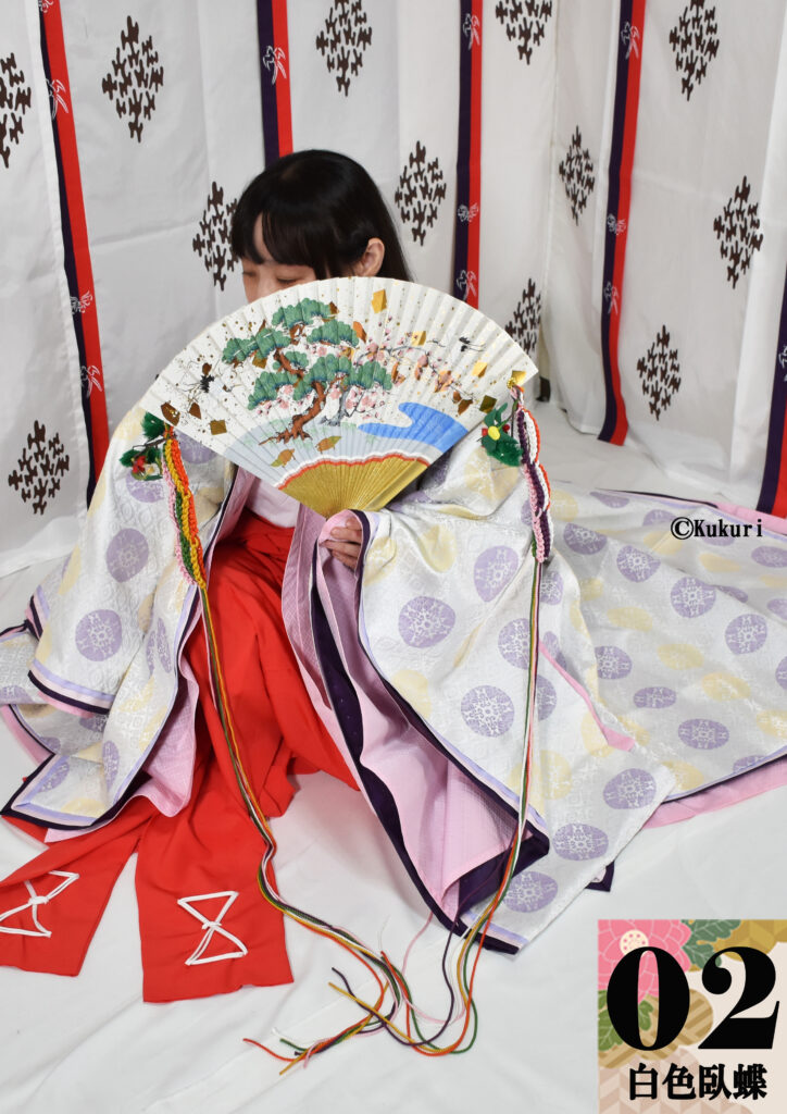 はじめての袿セット』02白色臥蝶文フルセット | 販売・修理 | 憧れの