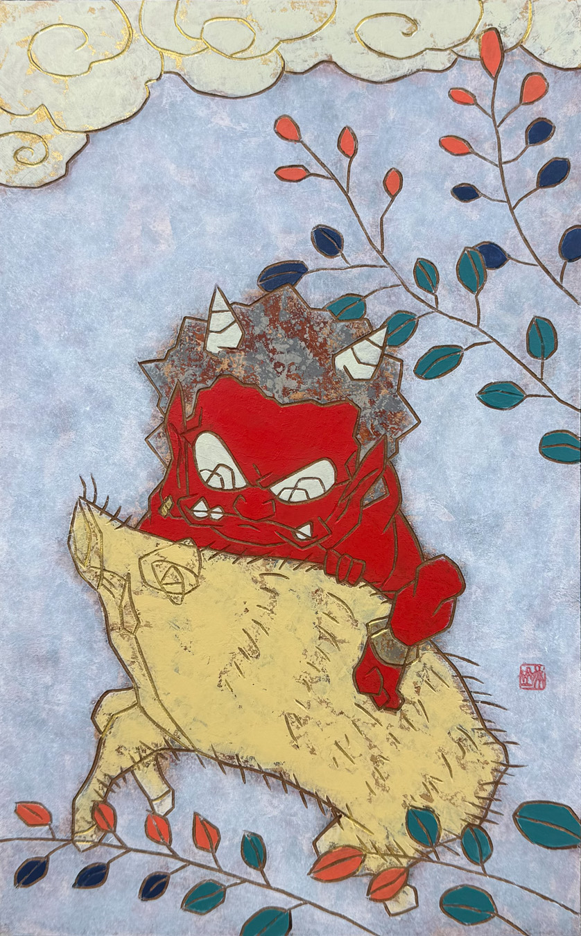 瀧下和之 画集刊行記念『桃太郎図～花やぐ絵札～』 - GALLERY KOGURE