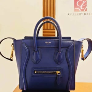 セリーヌ ラゲージ ミニショッパー ネイビー レザーの買取実績【2021年