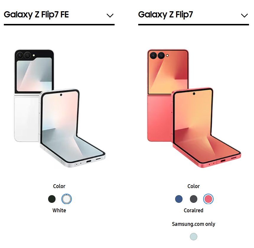 Galaxy Z Flip7 FEのスペックまとめ！価格が約3万円安い廉価版の縦折り