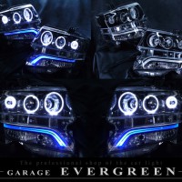 ブラック□N BOX カスタムJF1/JF2/NBOXイカリングヘッドライトEG