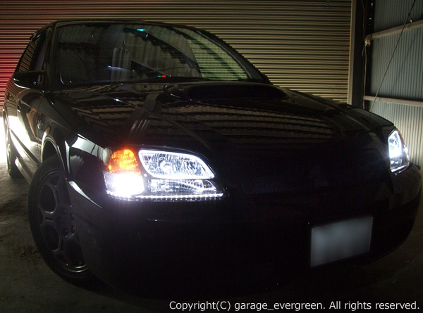 BE/BH/B4 レガシィ 前期 A・B・C型 ヘッドライト 白イカリング