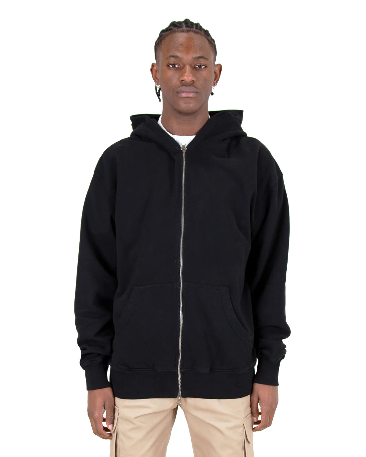 Shaka Wear GARMENT DYE DOUBLE ZIPPER HOODIE – Gardena Department Store