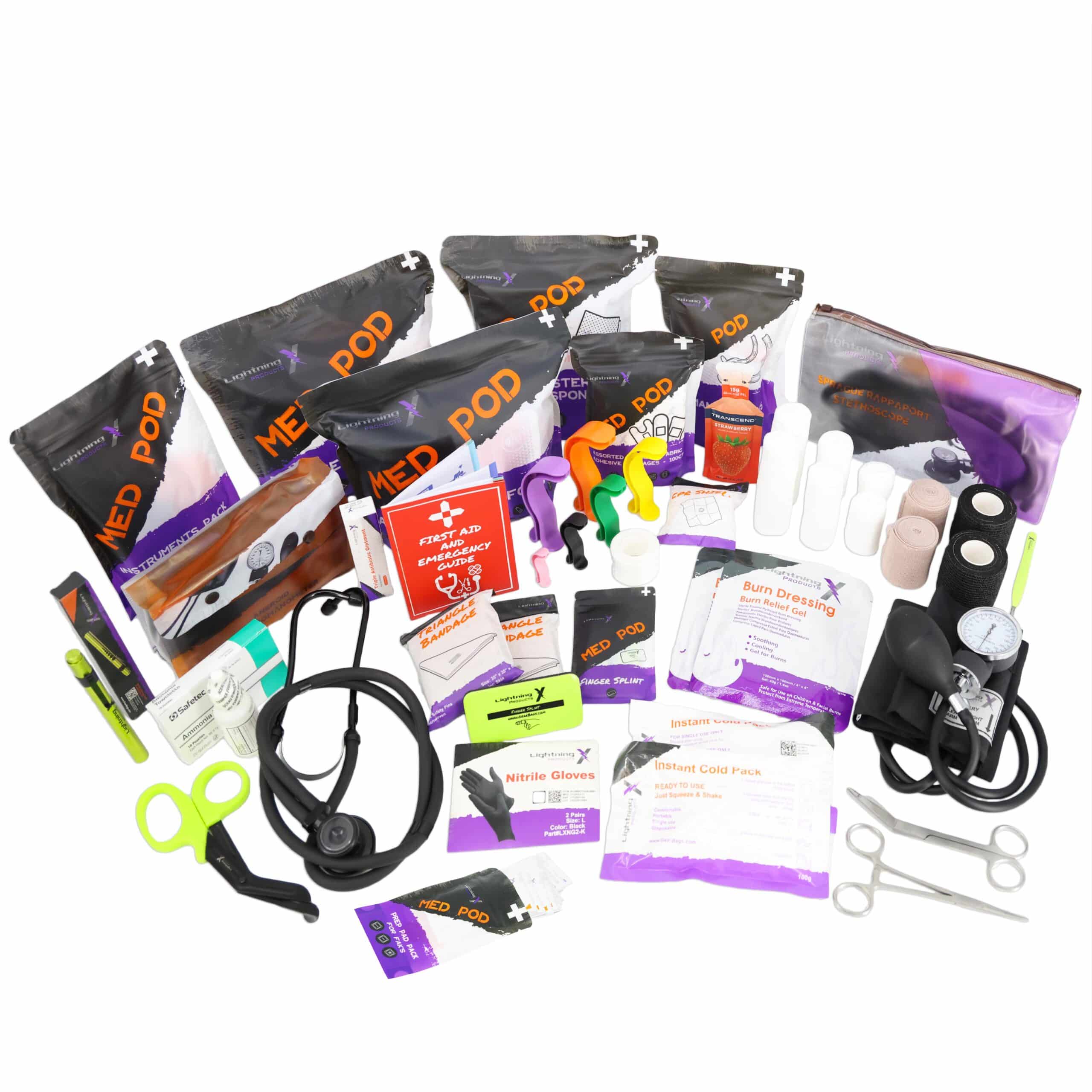 Lightning X EMS/EMT First Aid Responder Trauma Refill Kit B