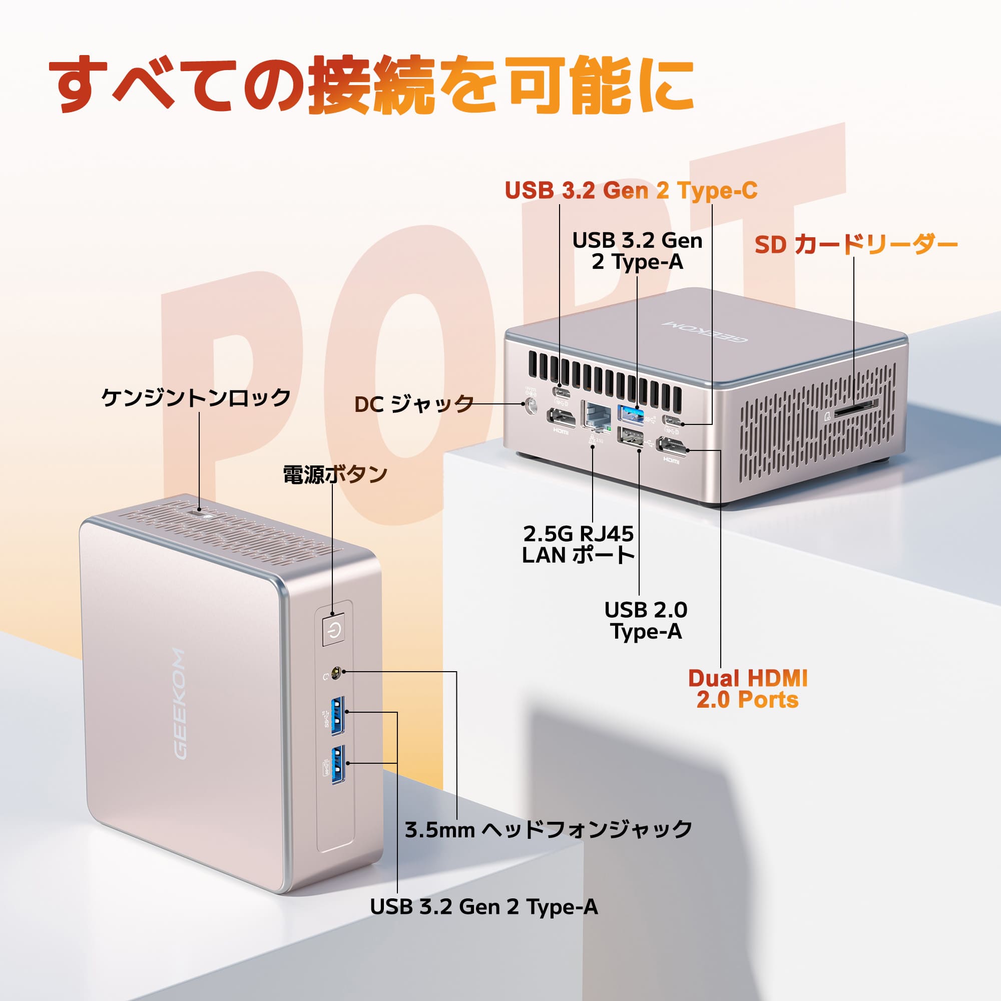 日本限定 GEEKOM A5 2026エディション ミニPC AMD Ryzen R5-7430U/R7