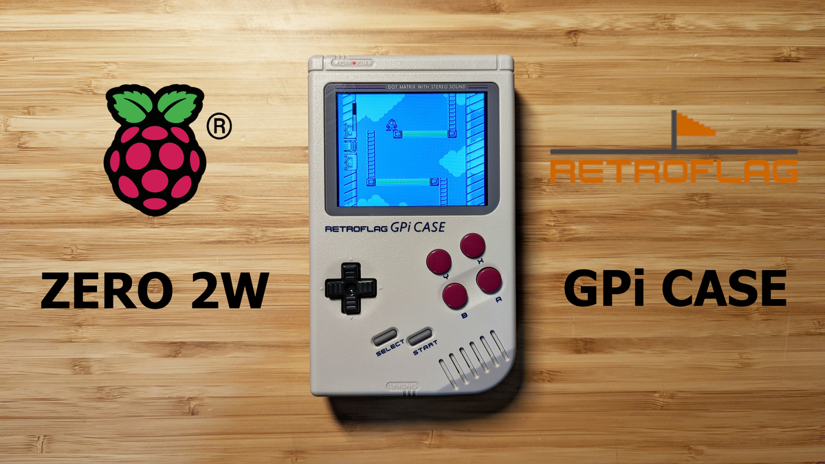 ラズパイZero2WとGPi Caseでゲームボーイ風エミュレーターを作りました
