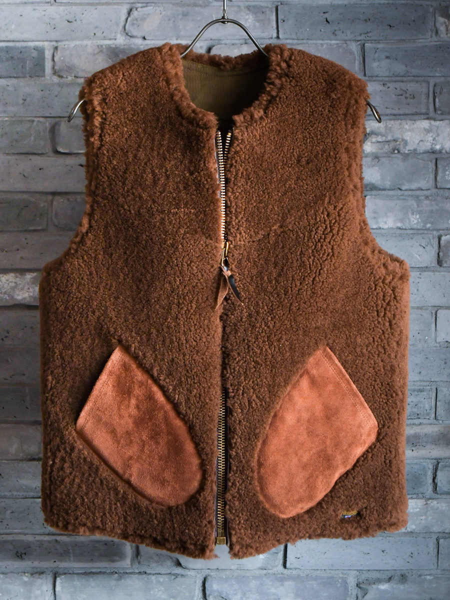 REVERSIBLE HEAVY MOUTON VEST – GERUGA