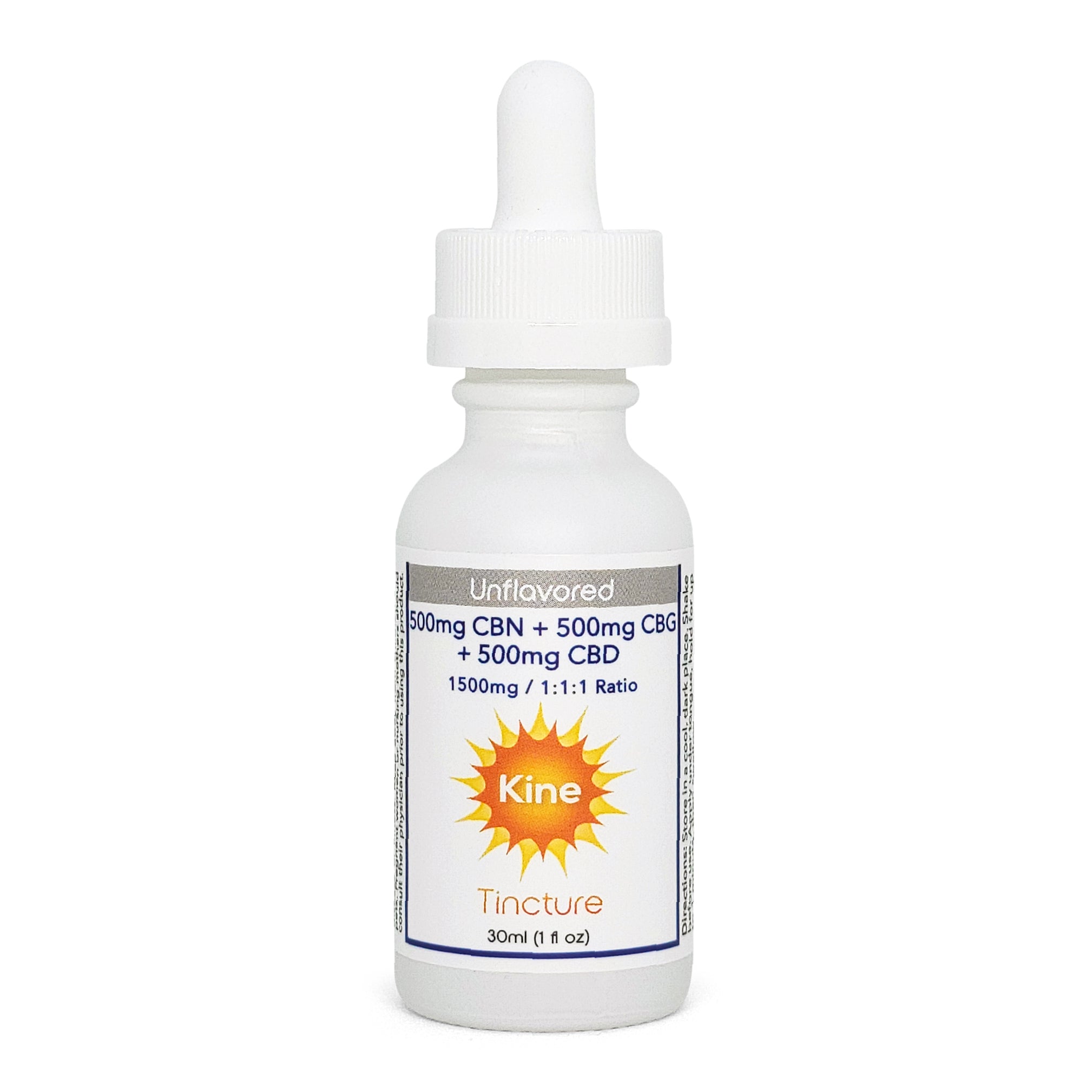 CBD CBG CBN Isolate Tincture (Unflavored) - 1:1:1 Ratio (1500mg