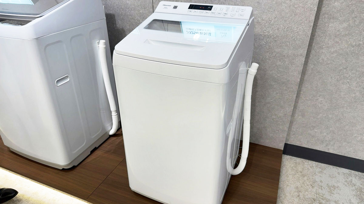 一人暮らしが待望！ハイセンスから5.5kgタテ型洗濯機で日本初となる