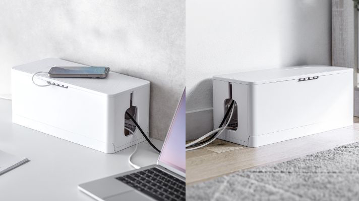 ごちゃつきがちな配線をスッと隠す！ Nintendo Switchも収まるケーブル