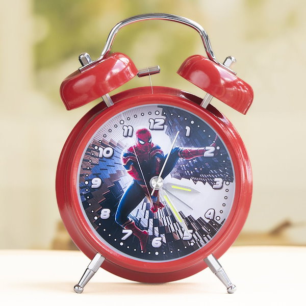 Qoo10] スパイダーマン シンプルな目覚まし時計