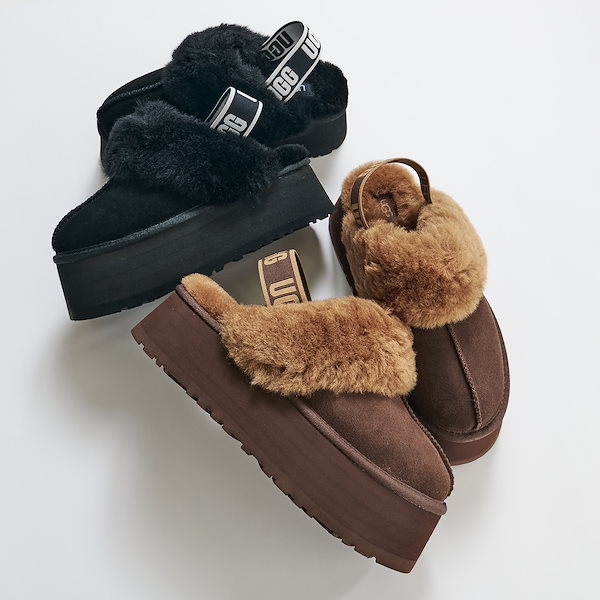 Qoo10] UGG サンダル ファー ファンケット レディー