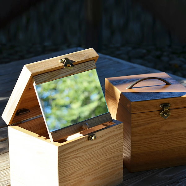 Qoo10] ［ナチュメイプル 木製 メイクボックス