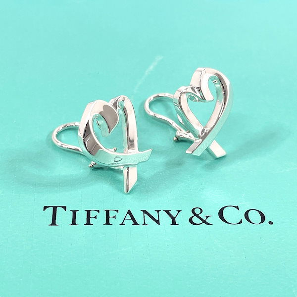 Qoo10] Tiffany パロマピカソ ラビングハート イヤリング