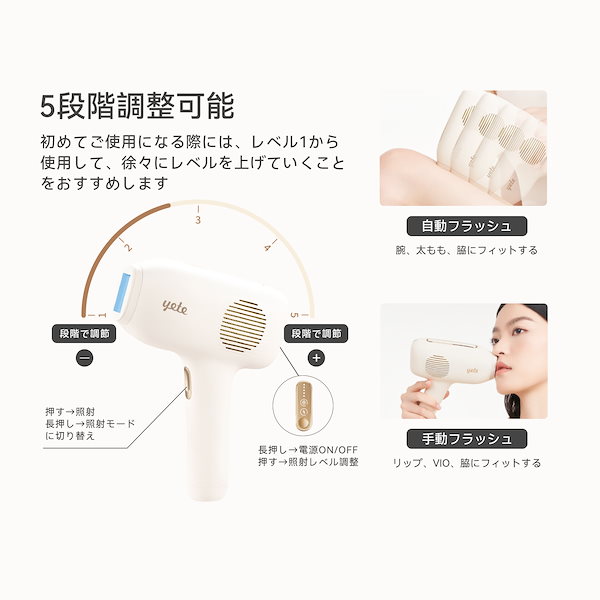 Qoo10] yete 【snsで人気推奨】脱毛器 メンズ レデ
