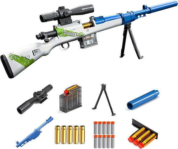 Qoo10] スポンジ銃 おもちゃ ショットガン 98