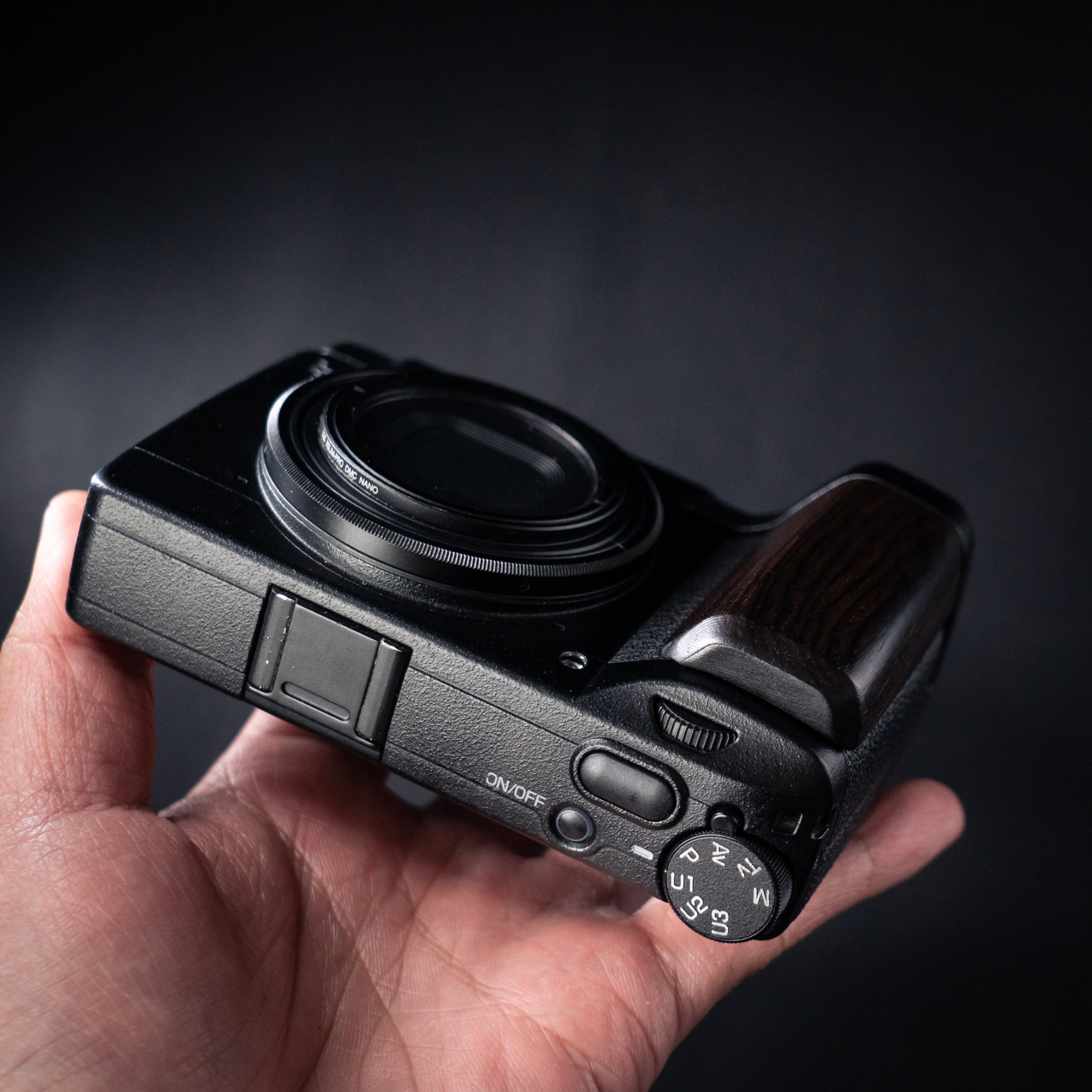 Wood Camera Grip For RICOH GR3 GRIII GR3X Camera with Aluminum