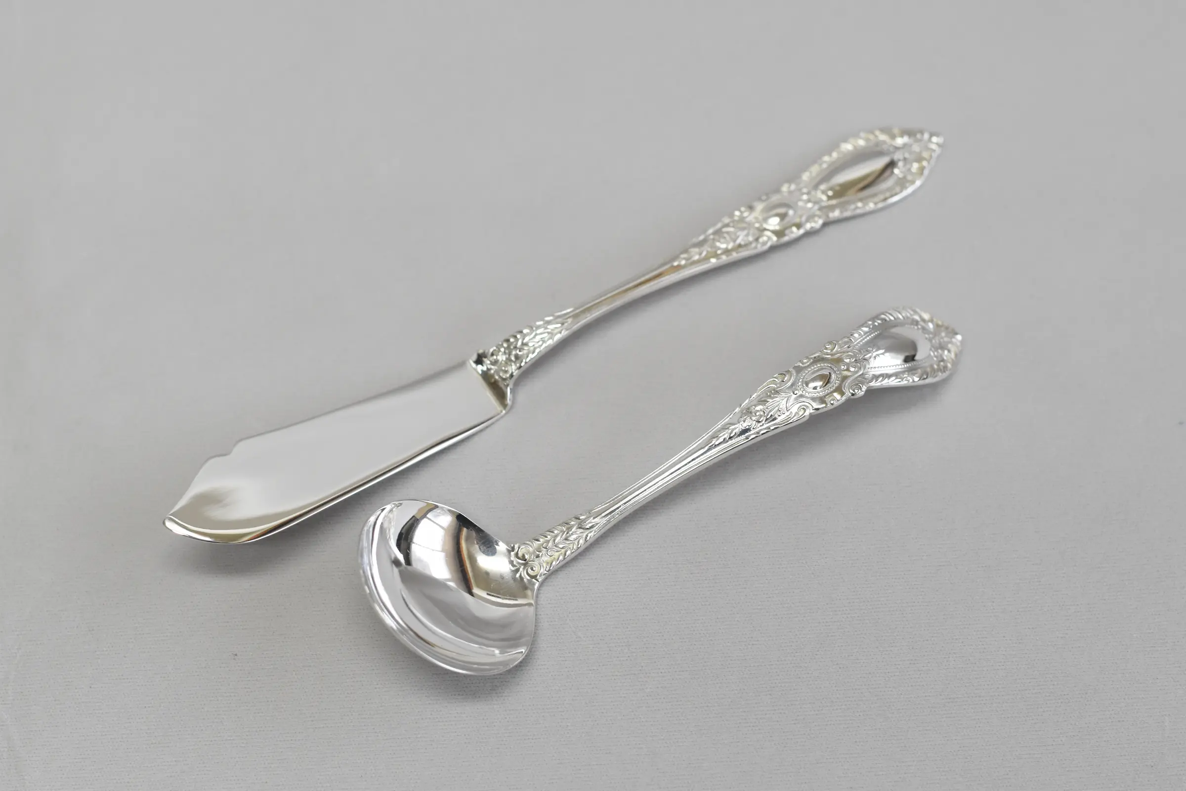 銀製シュガースプーン・バターナイフセット ｜ 内藤銀器製作所