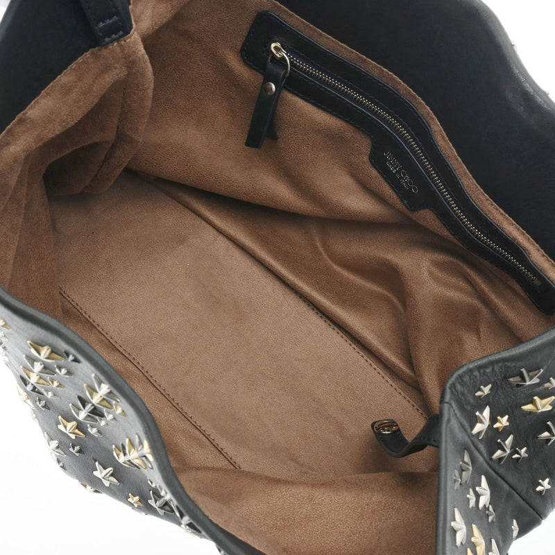 ジミーチュウ スタースタッズ ブラック レディース レザー トート