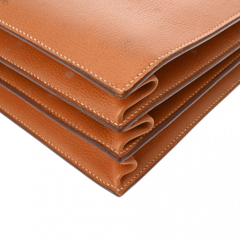 エルメスサックアデペッシュ41 ブラウン □H刻印(2004年頃)刻印 メンズ