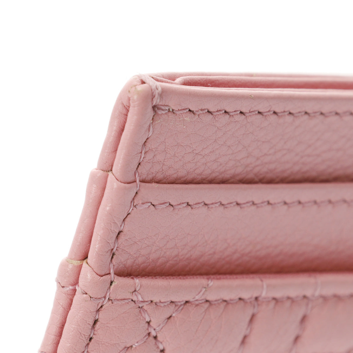 クリスチャンディオールハート ピンク レディース レザー カードケース