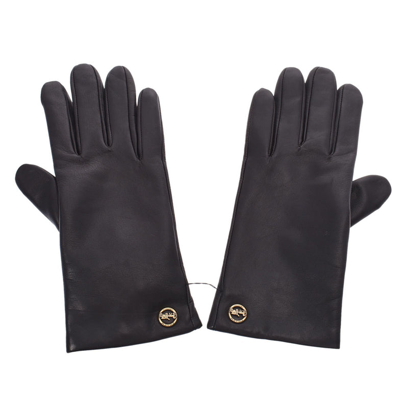コーチサイズ7 1/2 スマホ対応 グローブ アウトレット 黒 レディース
