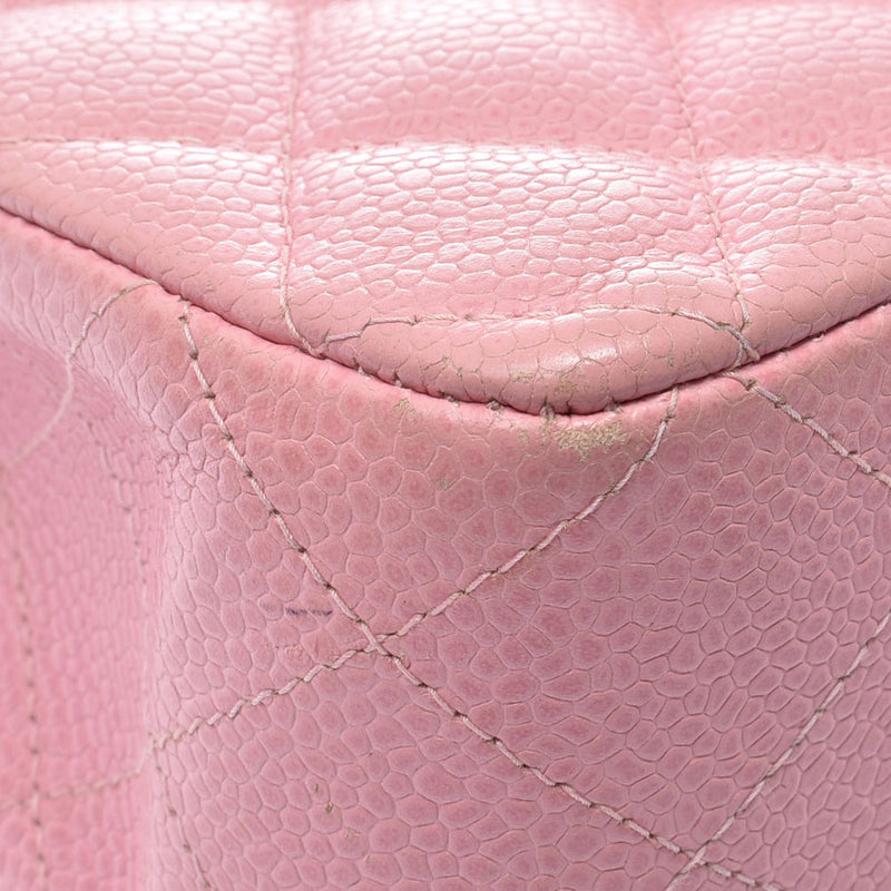 シャネルチェーンショルダーバッグ ダブルフラップ 14143 ピンク