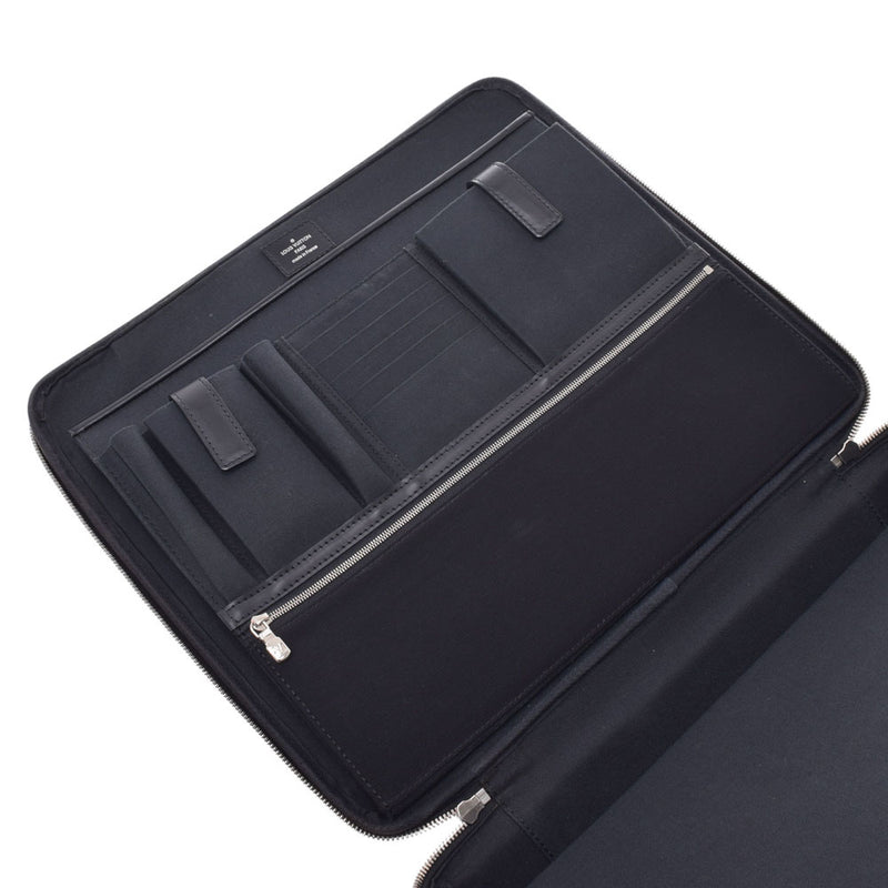 ルイヴィトンスティーブ ブリーフケース 14137 黒 メンズ ダミエグラ