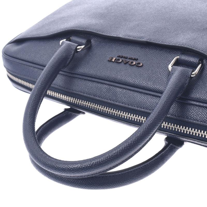 コーチ2WAY ブリーフケース ネイビー メンズ ビジネスバッグ F72974