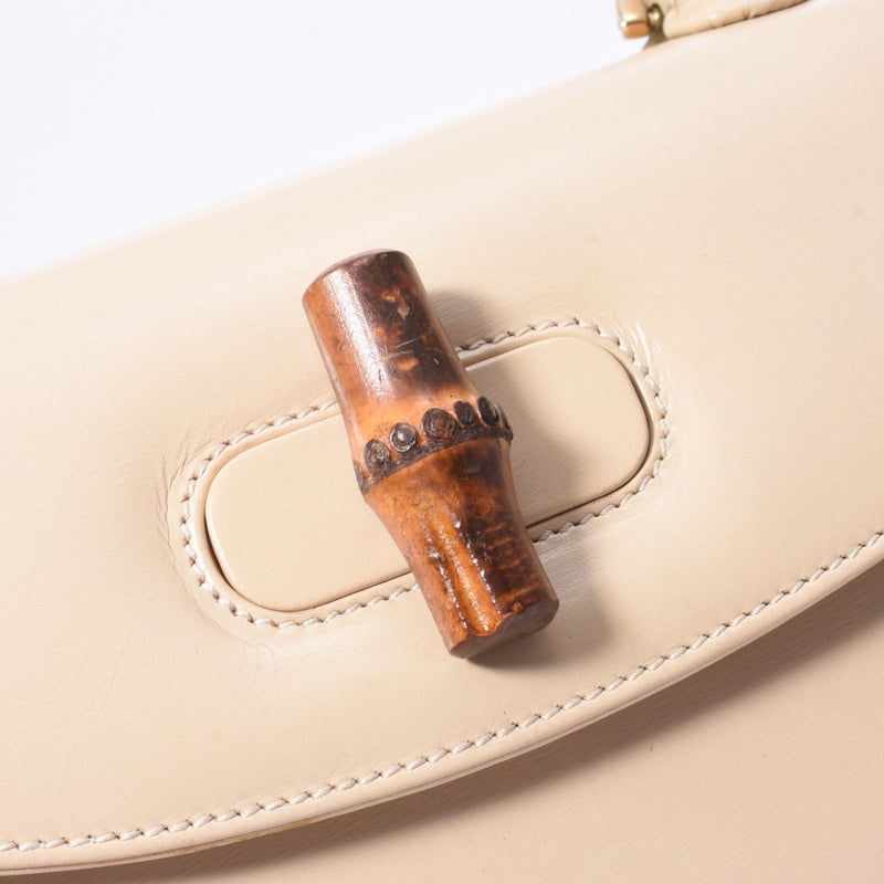 グッチバンブー 2WAYバッグ ライトベージュ レディース ハンドバッグ