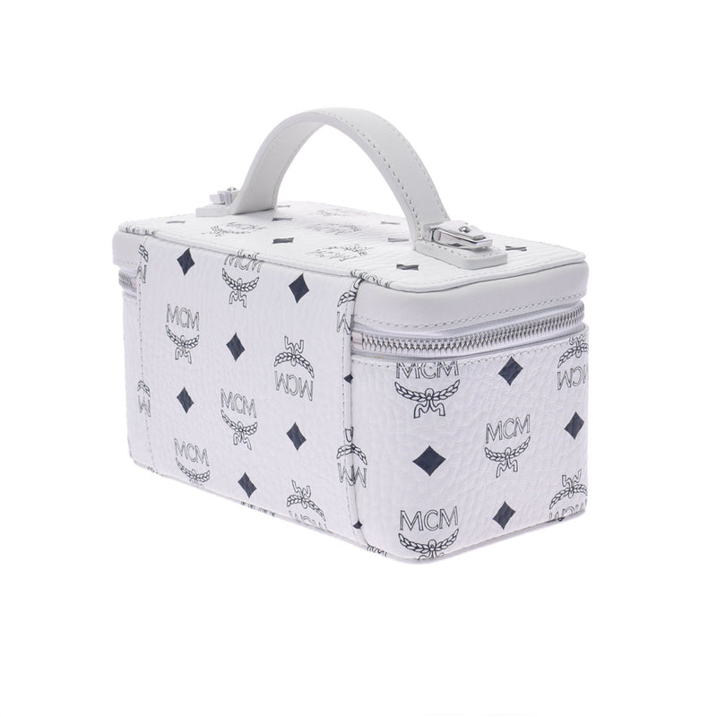 エムシーエムバニティバッグ 白 レディース レザー 2WAYバッグ MCM