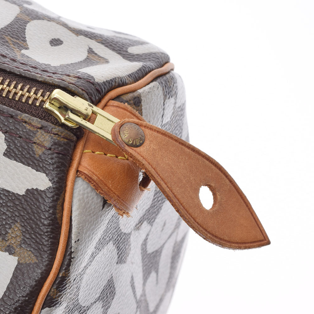 ルイヴィトングラフィティ スピーディ30 14145 ブラウン/シルバー