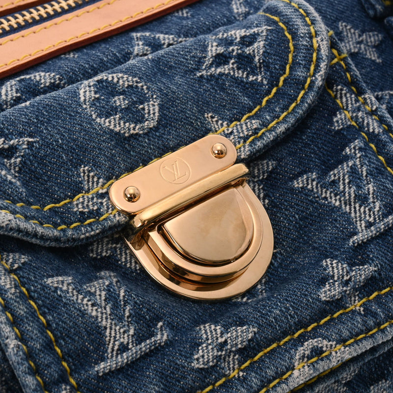 ルイヴィトンデニム ネオスピーディ 14145 ブルー レディース