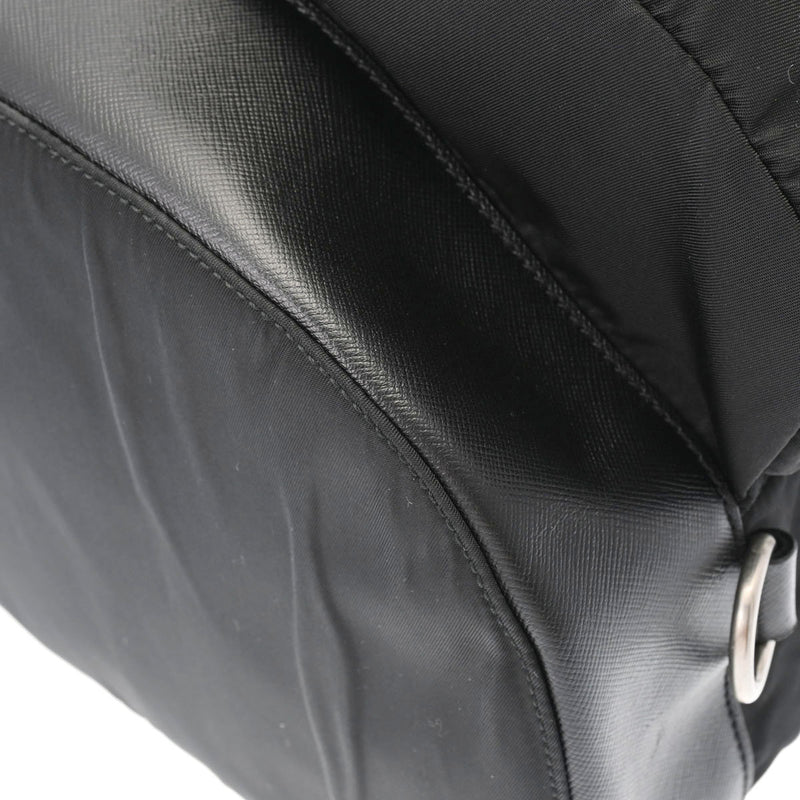 プラダバックパック ブラック シルバー金具 メンズ ナイロン リュック