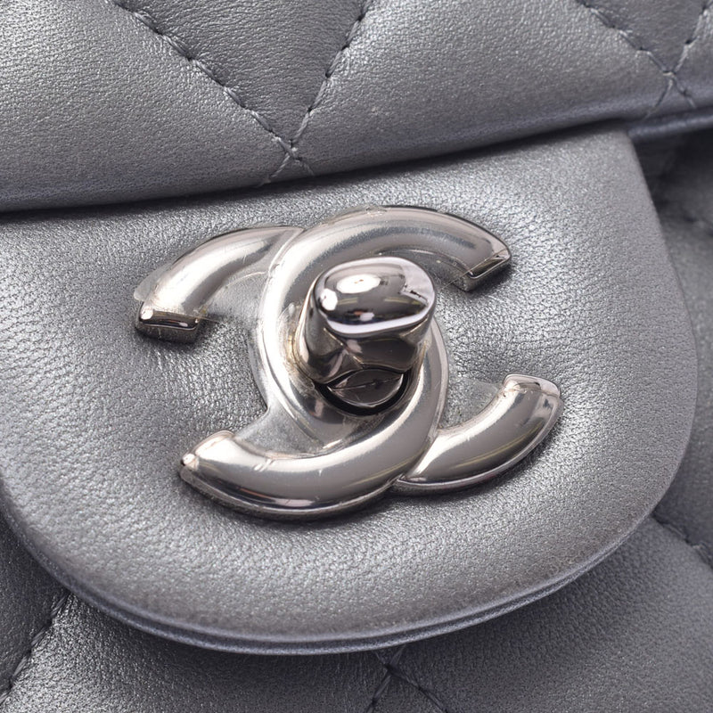 シャネルチェーンショルダーバッグ 14143 シルバー シルバー金具