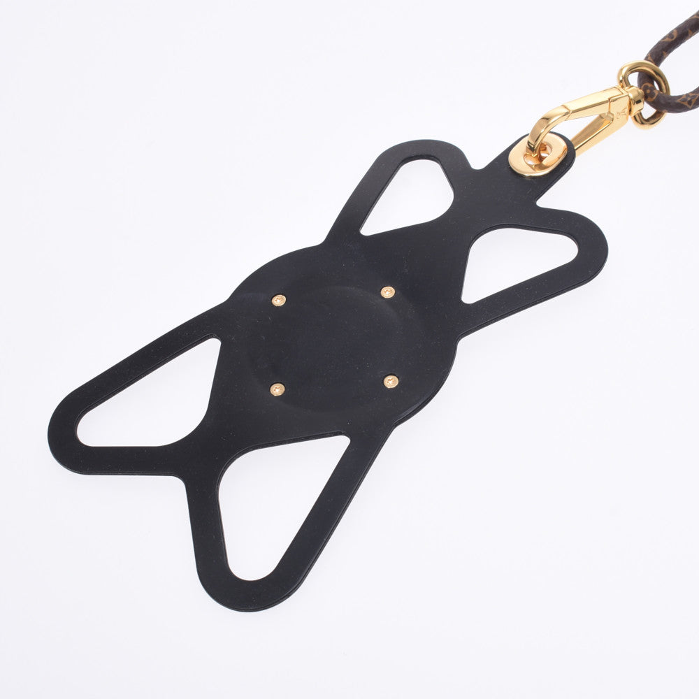 ルイヴィトンルイーズ フォンホルダー 14145 ブラウン/黒 ゴールド金具