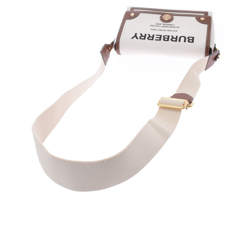 バーバリーホースフェリープリント クロスボディバッグ ナチュラル