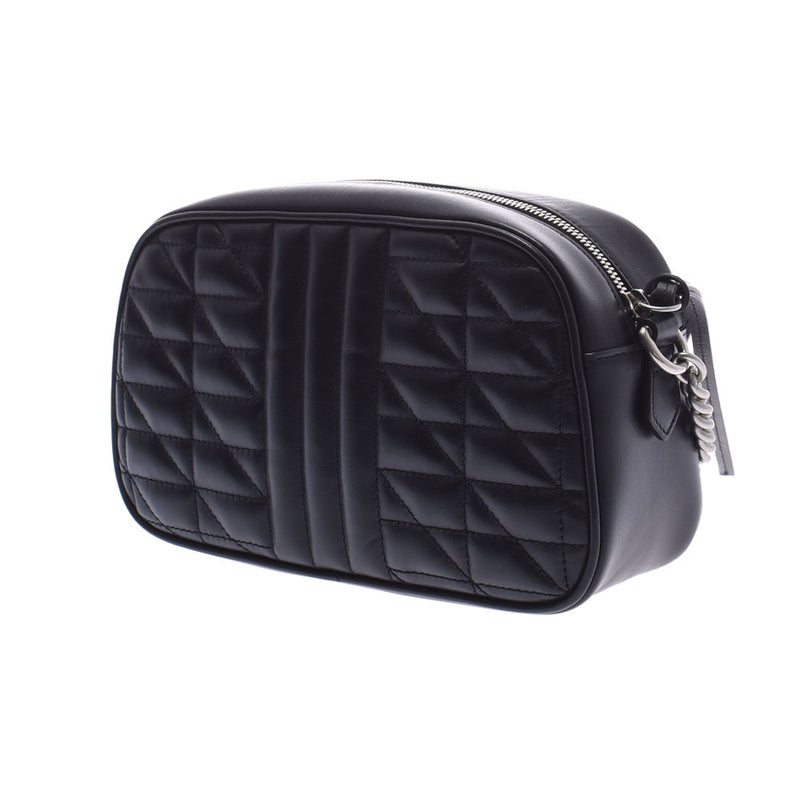 グッチGGマーモント チェーンショルダー スモール 黒 シルバー金具