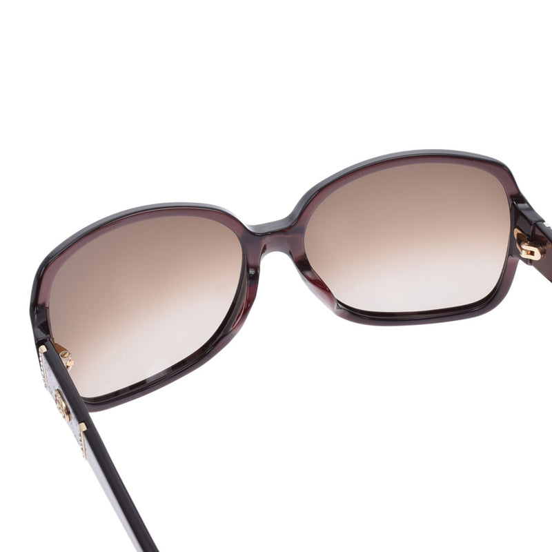 グッチラインストーン 茶 ユニセックス サングラス GG3144 GUCCI 中古