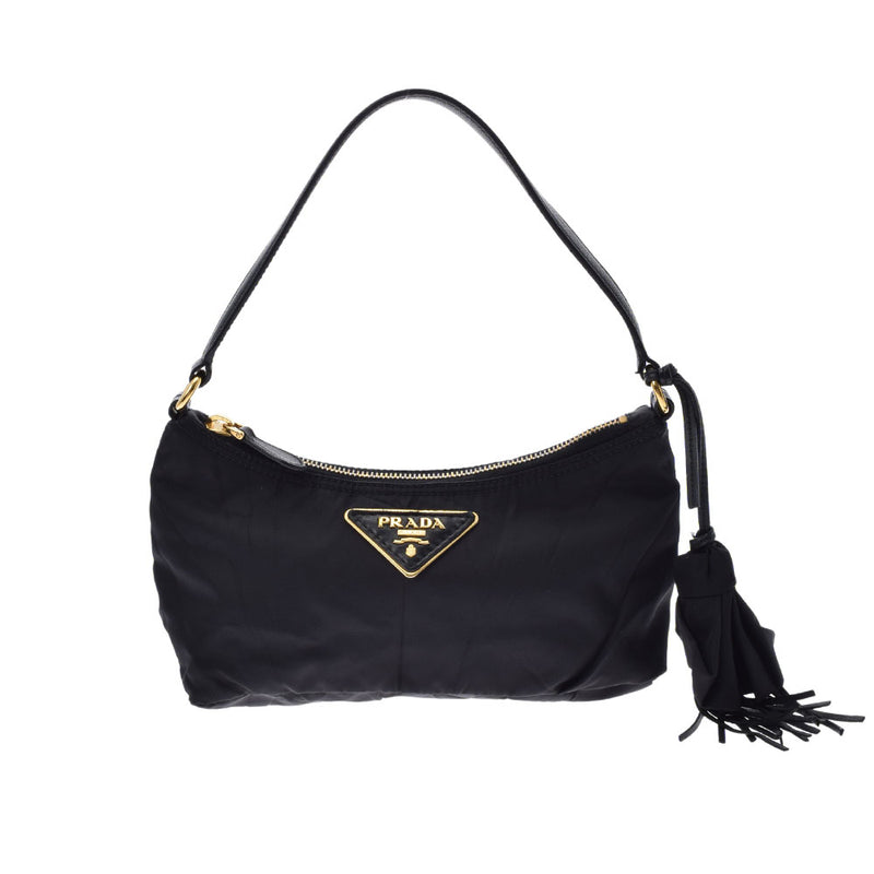 プラダポーチ 黒 GP金具 レディース アクセサリーポーチ 1N1413 PRADA