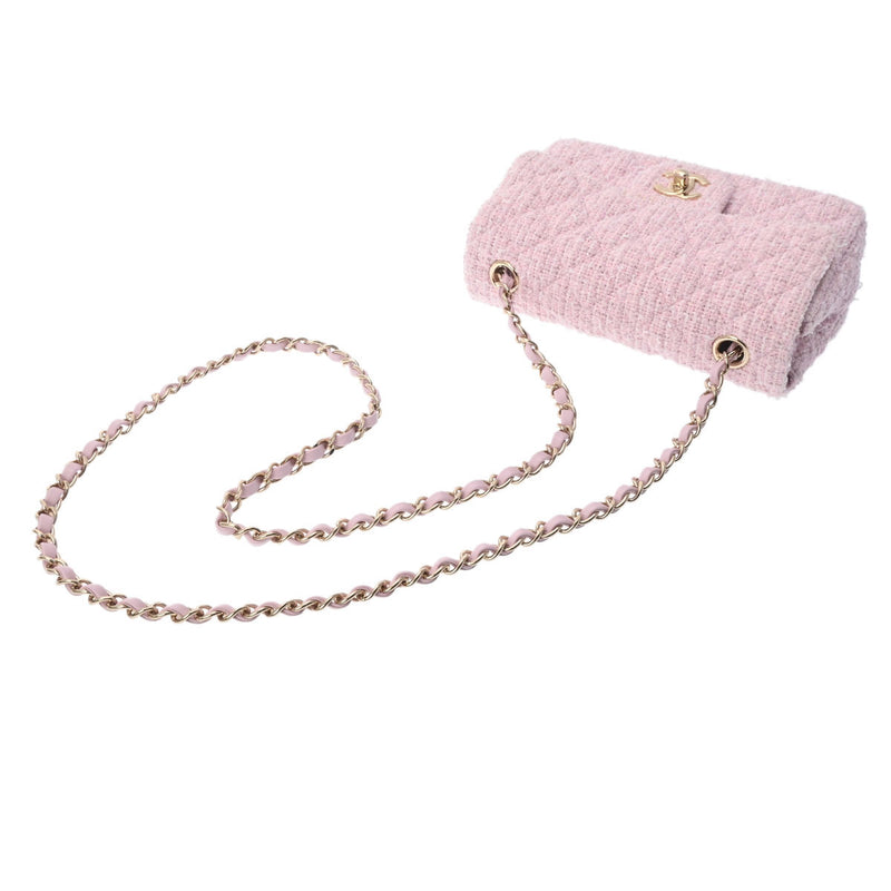 シャネルチェーンショルダー 42976 ピンク ゴールド金具 レディース
