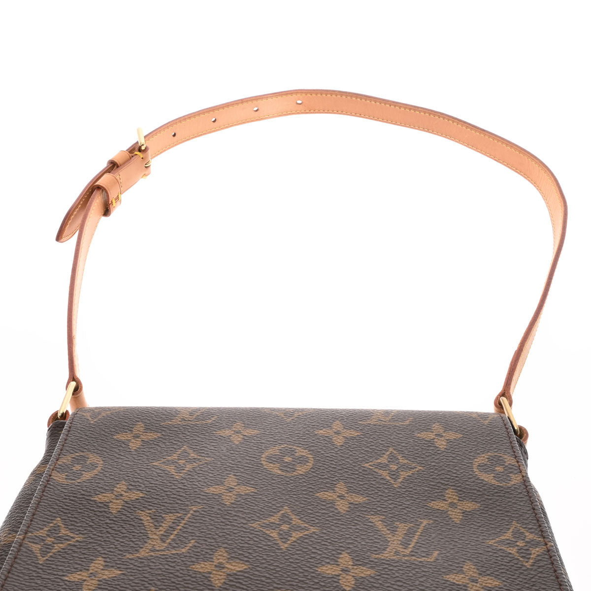 ルイヴィトンミュゼットサルサ ショート 14145 ブラウン レディース