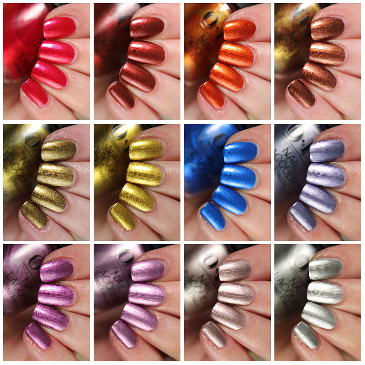 OPI 'Metallic Mega Mix' Fall 2024 Collection – Swatches & Review