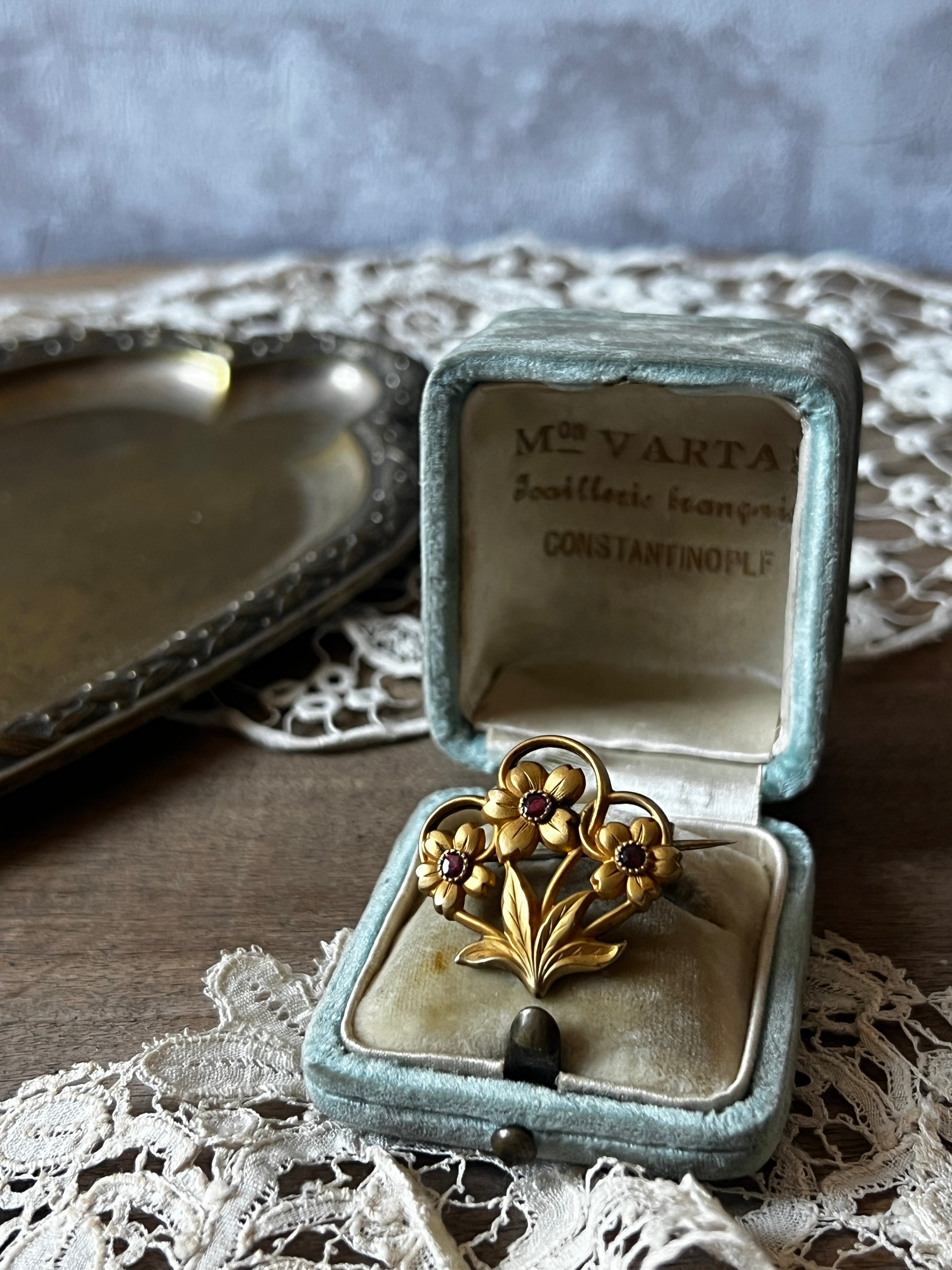 ☆アンティークブローチ(花・FIX) – France Antique 銀色アンティーク