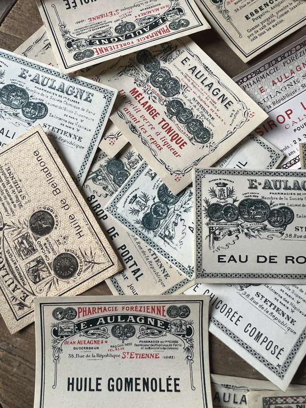 アンティーク紙ラベルアソートセット【再販】 – France Antique 銀色