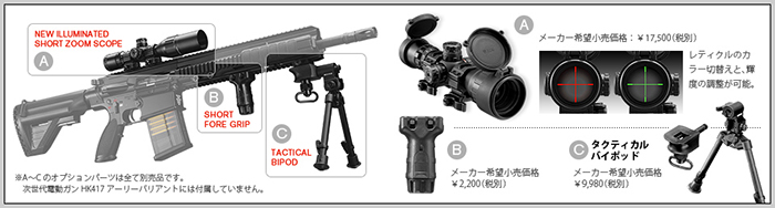 東京マルイ】HK417 アーリーバリアント｜次世代電動ガン｜SOPMOD