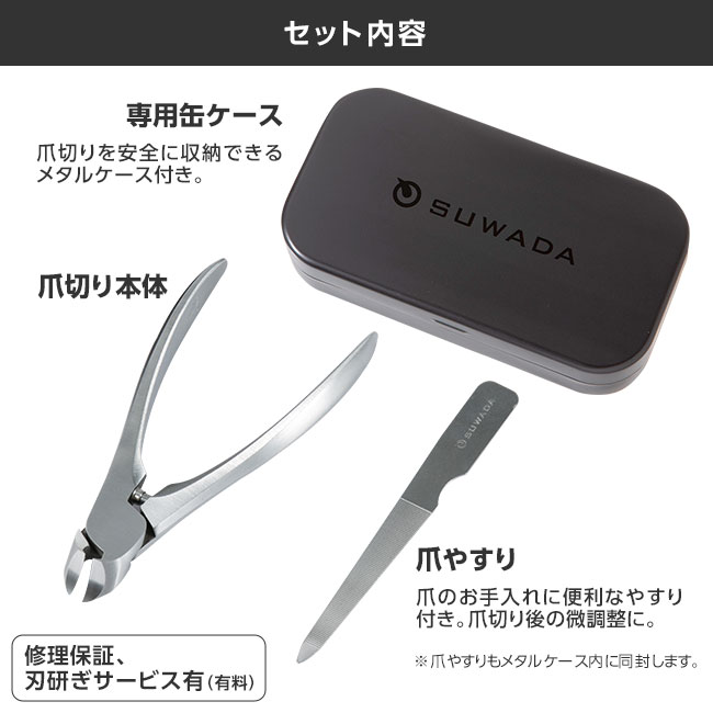 燕三条産・創業95年 SUWADA爪切りクラシックセット【通常
