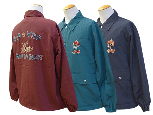 全3色【WEIRDO/ウィアード】2025SS「RED WRD Coach Jakcet/レッドWRD