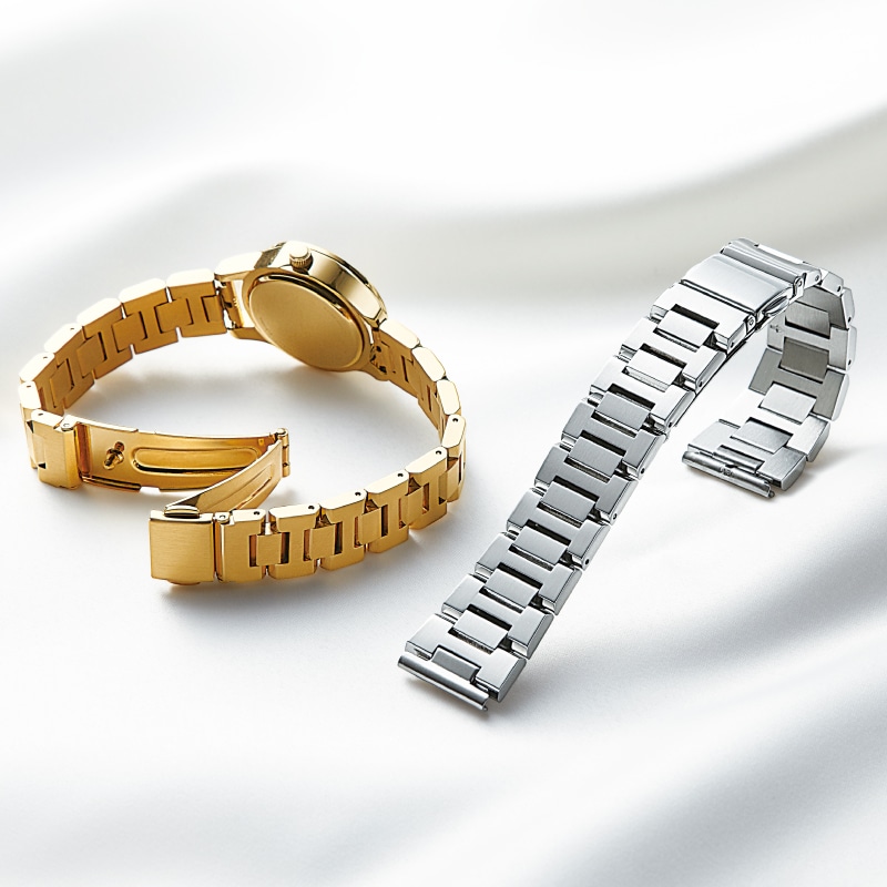 時計バンド ステンレススチール シルバー LSB1004-2 | 時計バンド